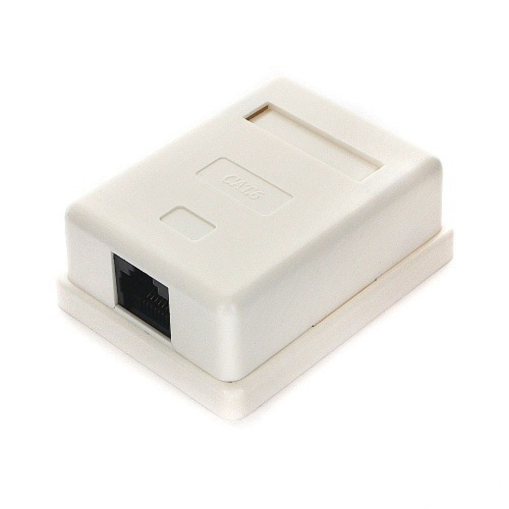 Gembird NA216 Розетка RJ-45 кат.6 внешняя 1 порт, 110&amp;Krone