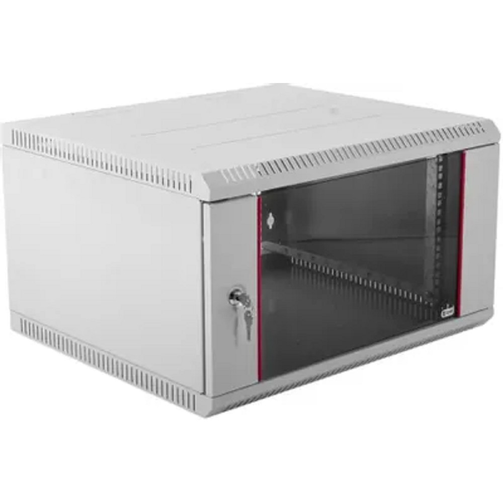 ЦМО Шкаф телекоммуникационный настенный разборный 6U (600х350) дверь стекло (ШРН-Э-6.350) (1 коробка)