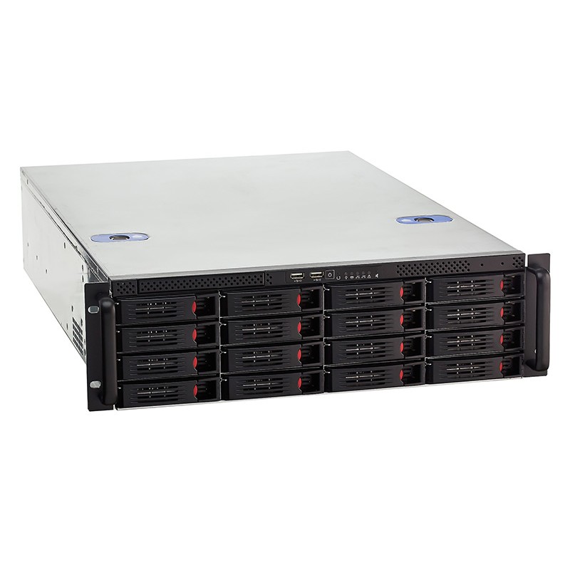 Exegate EX281299RUS Серверный корпус ExeGate Pro 3U660-HS16 <RM 19", высота 3U, глубина 660, БП 2U-500ADS,16xHotSwap, USB>