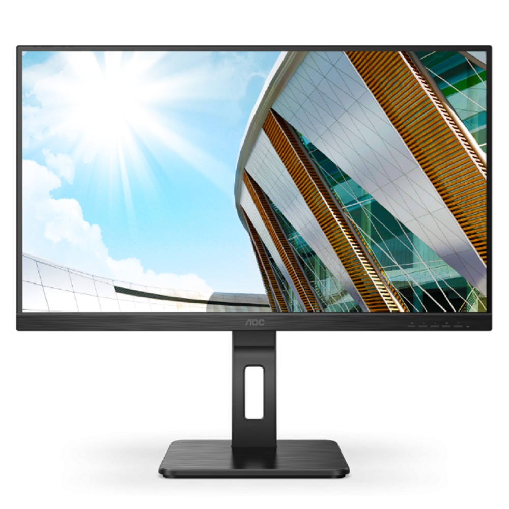 LCD AOC 27" 27P2Q {IPS 1920x1080 75Hz 250cd 178/178 1000:1 8bit 4ms D-Sub DVI HDMI1.4 DisplayPort1.2 USB-Hub Height adj Pivot Tilt Swivel 2x2W} [27P2Q/30]
