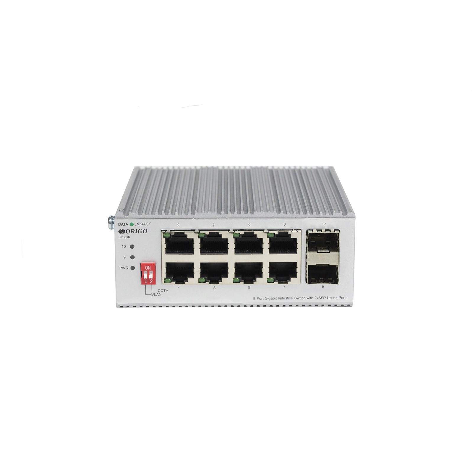 ORIGO OI2210/A1A Промышленный неуправляемый коммутатор 8x1000Base-T, 2x1000Base-X SFP