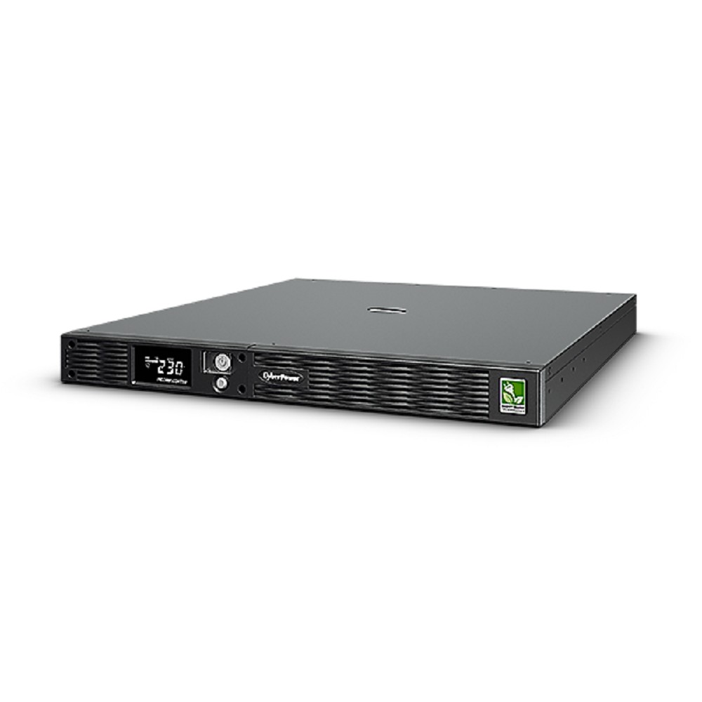 ИБП CyberPower PR1000ELCDRT1U {Line-Interactive, 1000VA/670W USB/RS-232/EPO/SNMPslot (6 С13) 6В/9 Ач х 4}