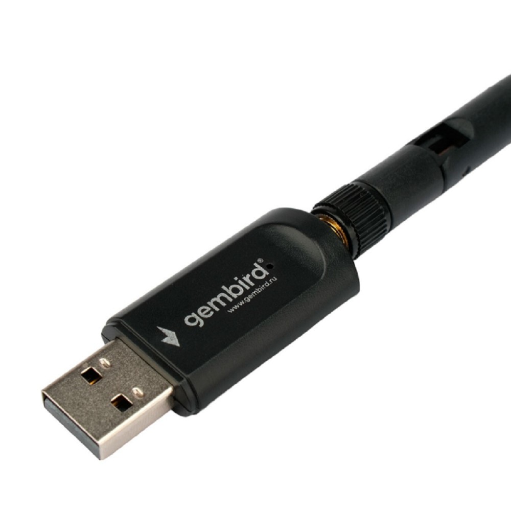 Gembird Сетевой адаптер WiFi+Bluetooth 600 Мбит,двухдиап.с антенной, USB,802.11b/a/g/n/ac, RTL8821CU (WNP-UA-019)