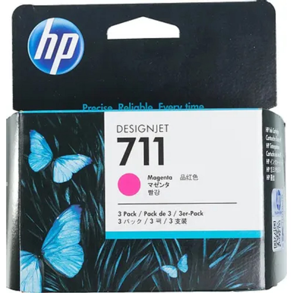 HP CZ135A Картридж №711, Magenta {Designjet T120/T520, Magenta (29ml 3 - pack)}