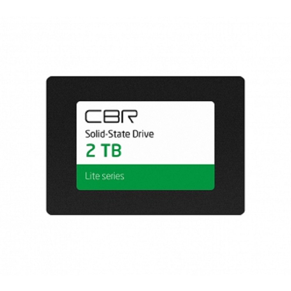 CBR SSD-002TB-2.5-LT22, Внутренний SSD-накопитель, серия "Lite", 2TB, 2048 GB, 2.5", SATA III 6 Gbit/s, SM2259XT, 3D TLC NAND, R/W speed up to 550/520 MB/s, TBW (TB) 1000