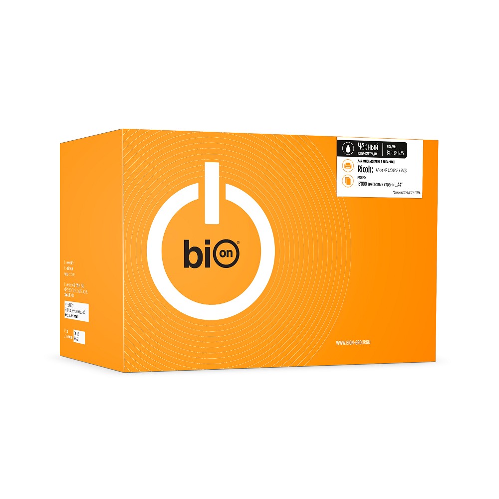 Bion 841925 Картридж для Ricoh MP C2003/C2004/C2503/C2503 (15000  стр.), Черный, с чипом