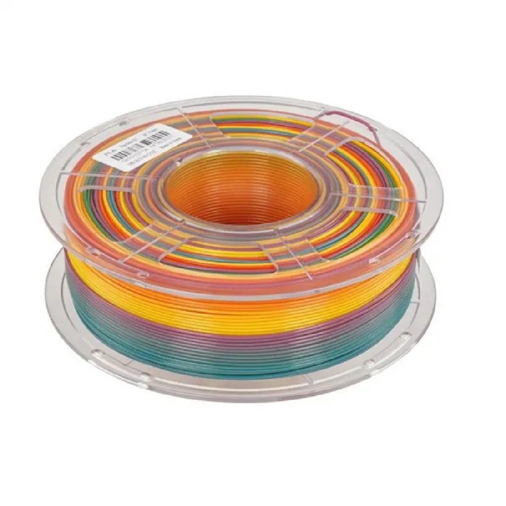 Филамент NVPRINT PLA Rainbow 01 для 3D печати диаметр 1.75мм  длина 330 метров  масса 1 кг