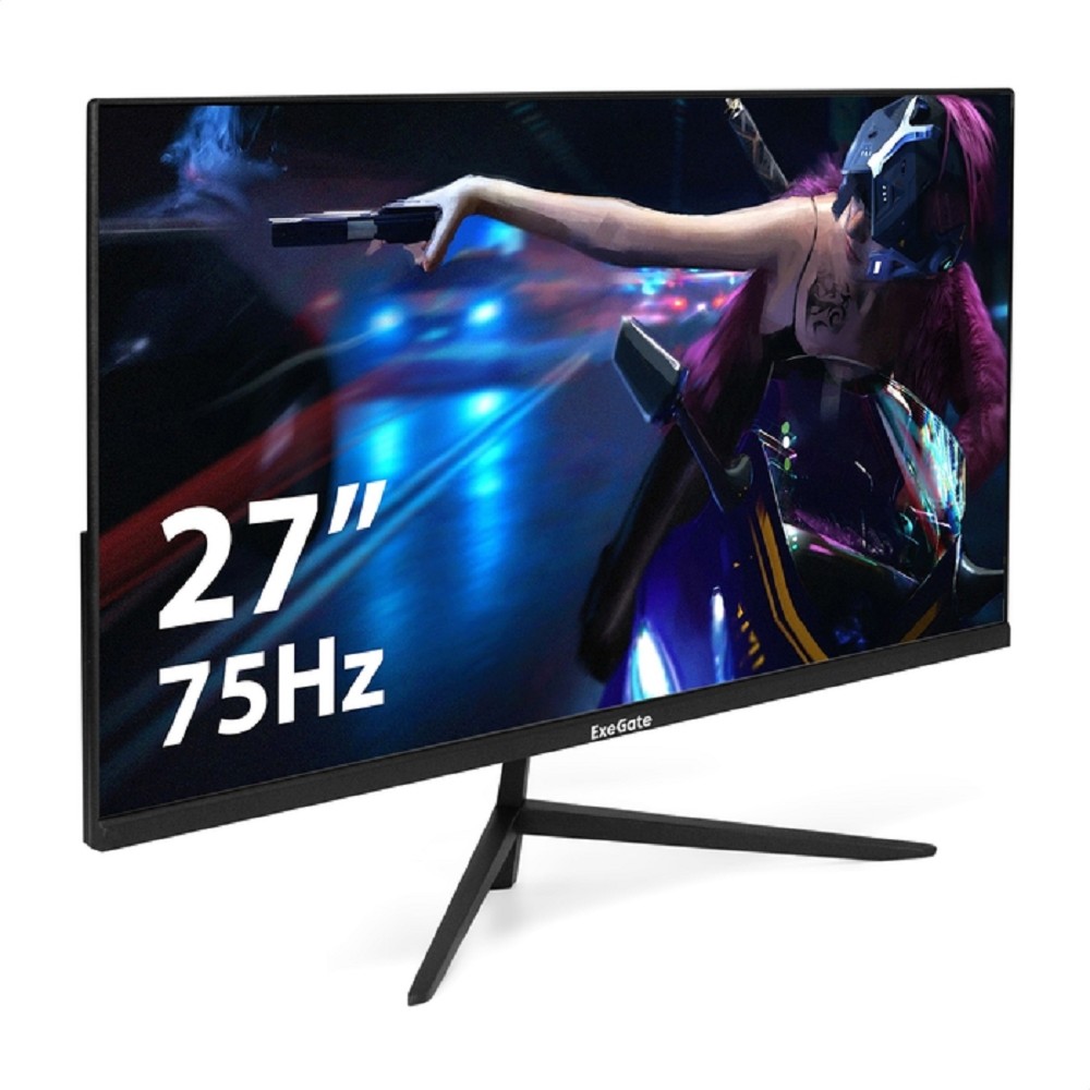 Повреждение упаковки LCD ExeGate 27" EZ2707CA ProSmart {IPS 1920x1080 75Hz 5ms 250cd 1000:1 178/178 D-Sub HDMI DisplayPort Speakers VESA} [EX297650RUS]