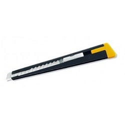 Нож OLFA с выдвижным лезвием, черный, 9мм [OL-180-BLACK]