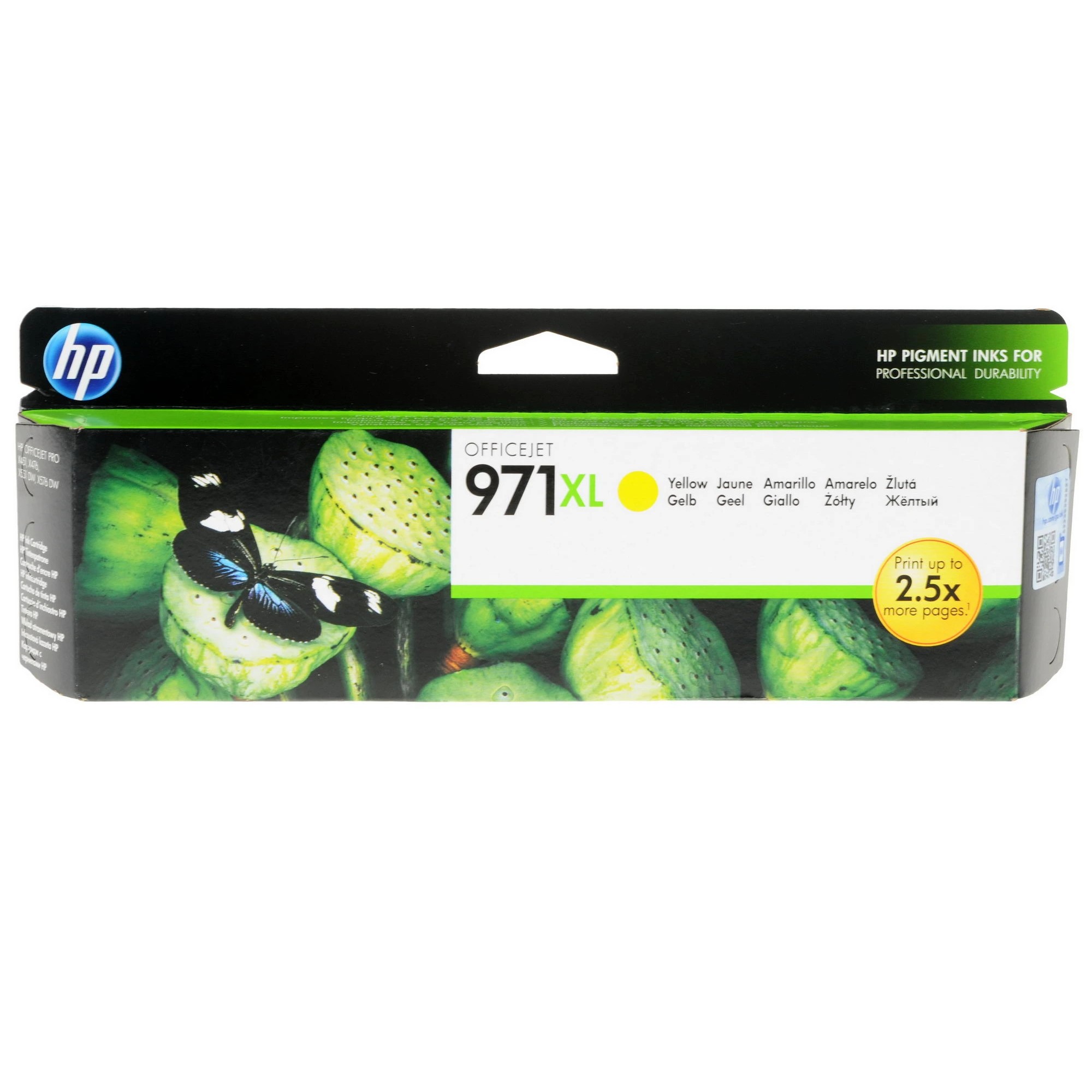 HP CN628AE Картридж №971XL, Yellow {Officejet Pro X451dw, X476dw, X551dw, X576dw, Yellow}