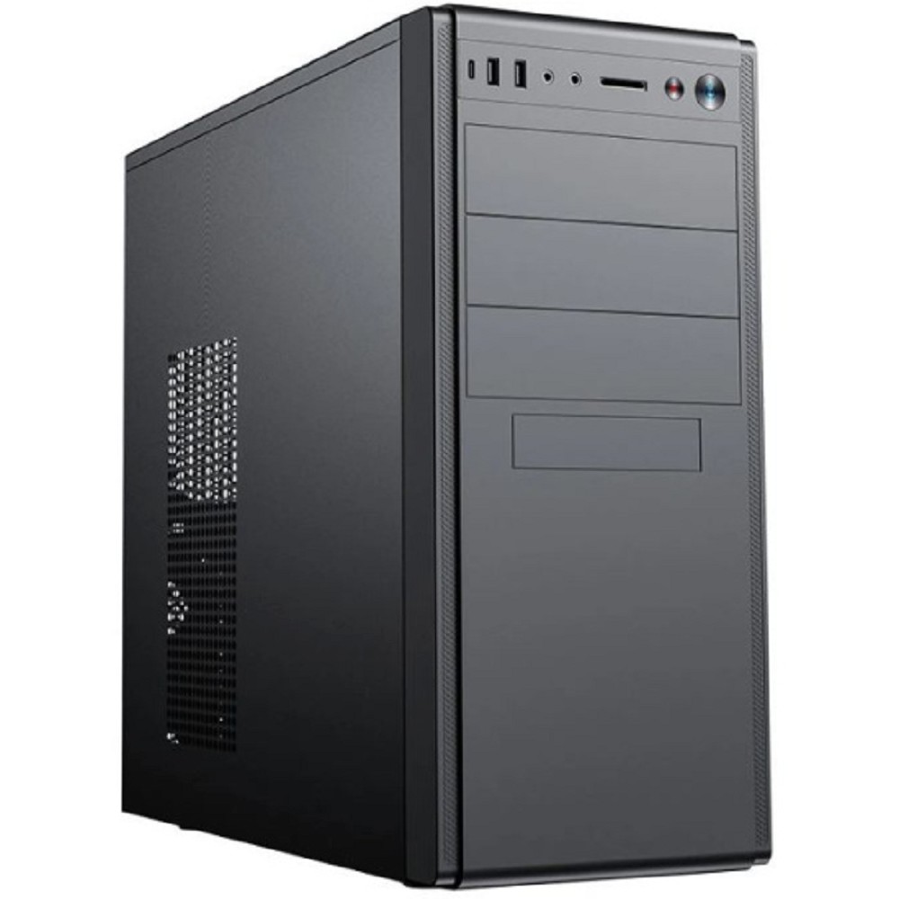 Foxline FL-886-U3C ATX case, black, w/o PSU, w/1xUSB2.0+1xUSB3.0+1xUSB3.0 Type-C (19pin header)+HD-AUDIO , w/o pwrcord, w/o FAN
