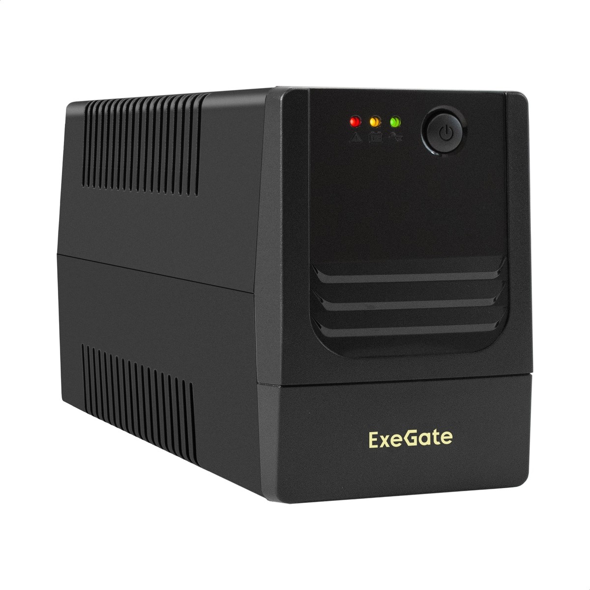 Повреждение упаковки Exegate EX299468RUS ИБП ExeGate Power NB-400.LED.AVR.2SH (400VA/240W, LED, AVR, 2*Schuko, батарея 12V 4.5Ah, Black)