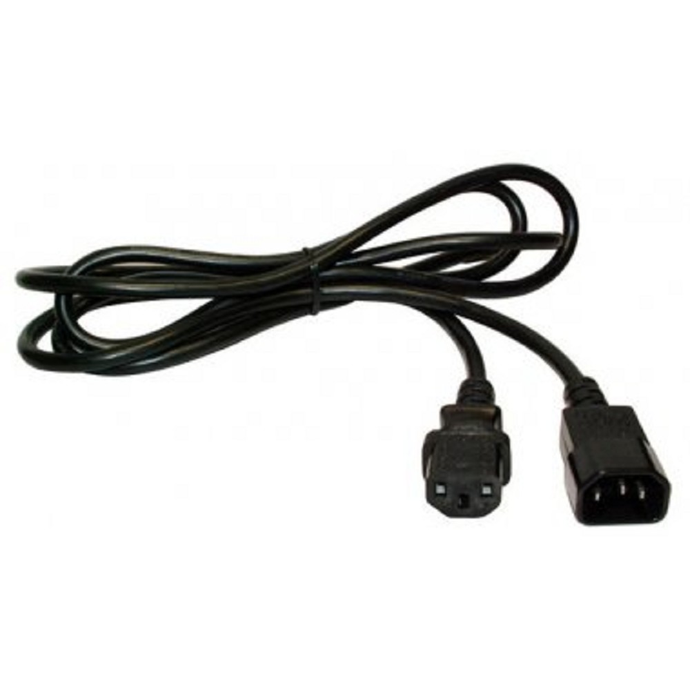Шнур питания C13-C14, 3х0.75, 220В, 10А, черный, 1 метр