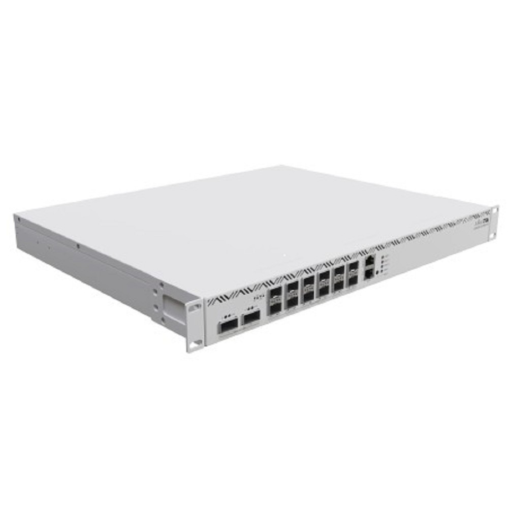 MikroTik CCR2216-1G-12XS-2XQ Маршрутизатор проводной, 1*RJ45 1Гбит, 12*SFP28 25Гбит, 2QSFP28 100Гбит, 16ГБ RAM, 2*m.2 Sata