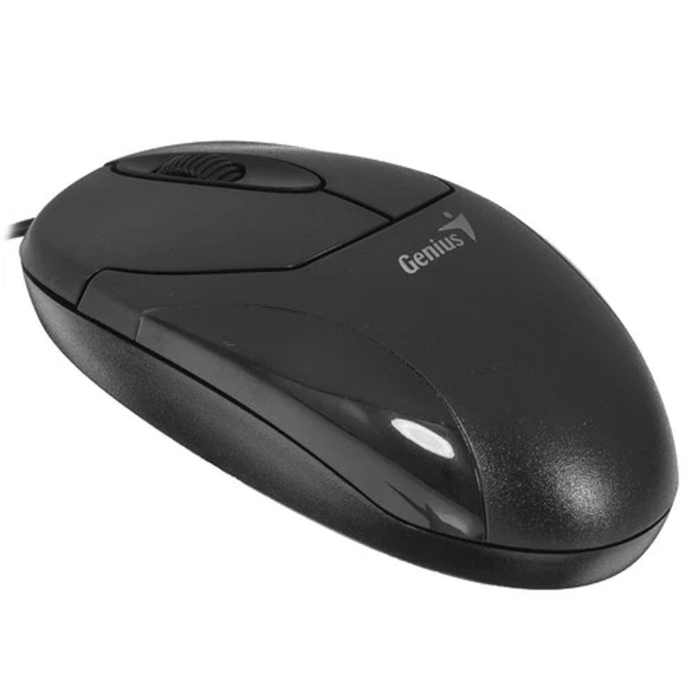 Genius Мышь XScroll V3 black { USB, G5 optical 1000dpi, подходит под обе руки } [31010233100/31010021400]