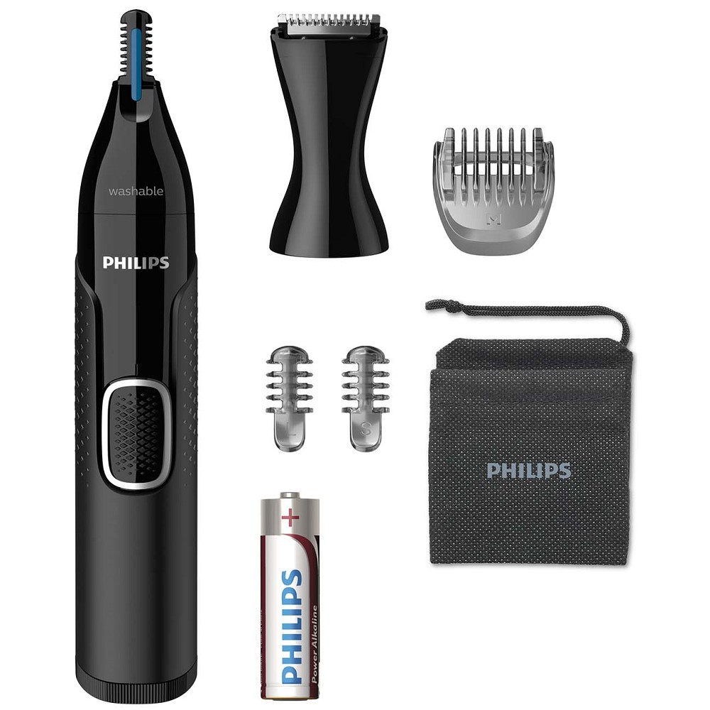 PHILIPS NT5650/16 Триммер ,3 насадки, черный