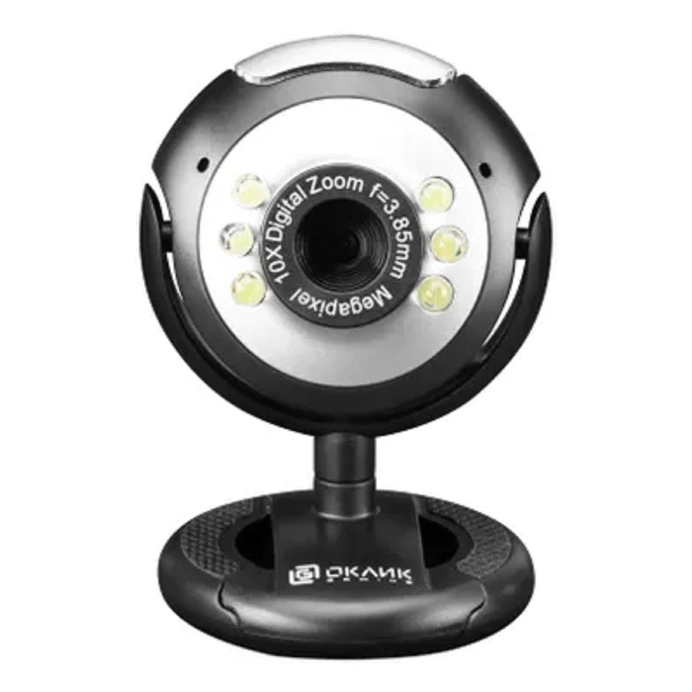 Повреждение упаковки Оклик OK-C8825 черный 0.3Mpix (640x480) USB2.0 с микрофоном