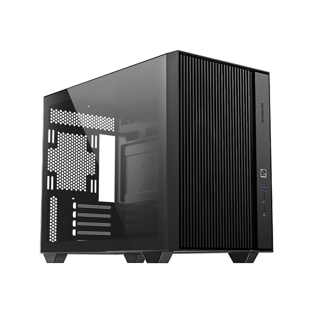 Case ID-Cooling FLOW 500 Black mATX/ win TG/ no fan/ Gen2 Type C/ CPU 180mm/ GPU 403mm/ no PSU