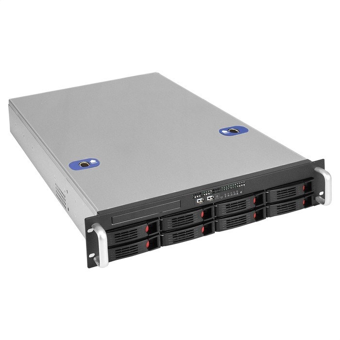 Exegate EX296237RUS Серверная платформа ExeGate Pro 2U660-HS08 <RM 19", высота 2U, глубина 660, Redundant БП Chicony 2x550W, 8xHotSwap, USB>