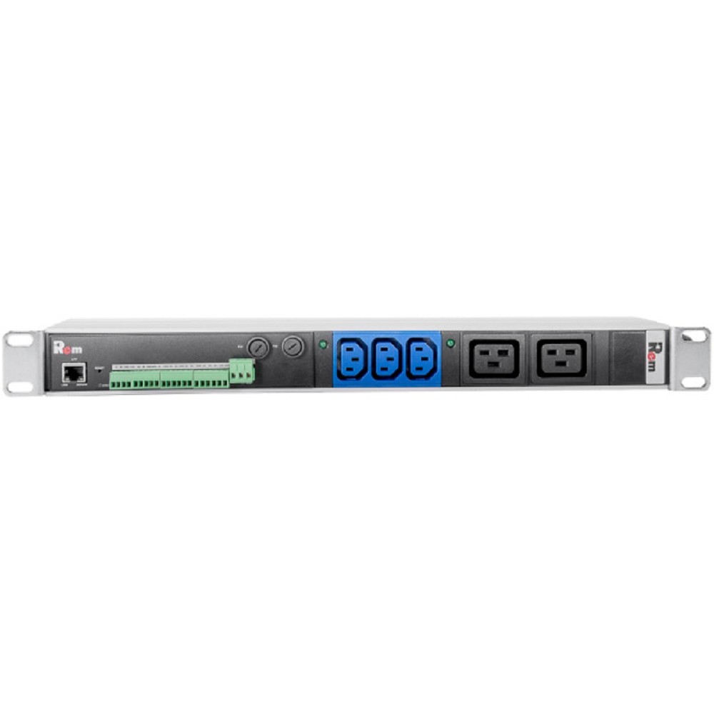 REM Гор блок розеток Rem-2MC,LINUX,мониторинг,управление, 3C13,2C19,1~32А,19",колодка R-2MC3-32-3C13-2C19-440-K