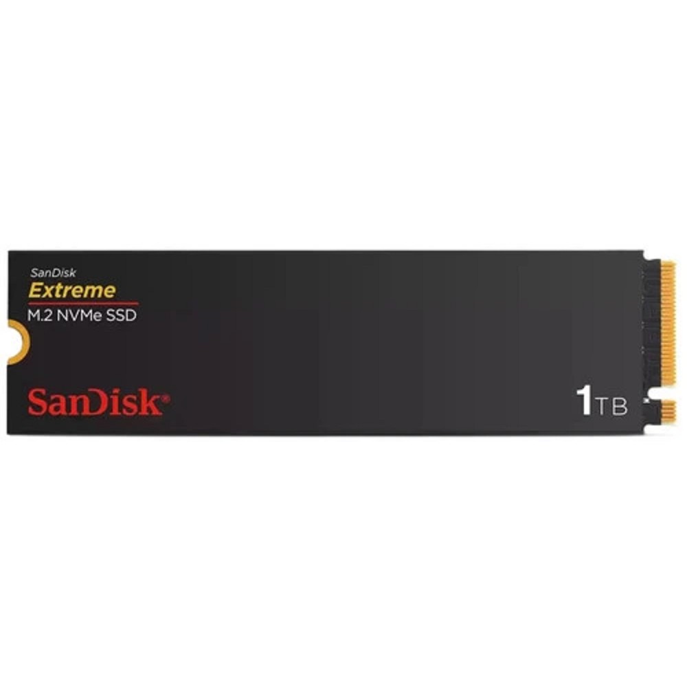 Твердотельный накопитель SanDisk SSD Extreme M.2 2280 NVMe 1Tb, 51500MBs/4900MBs TBW 600, SDSSDX3N-1T00-G26, 1 year