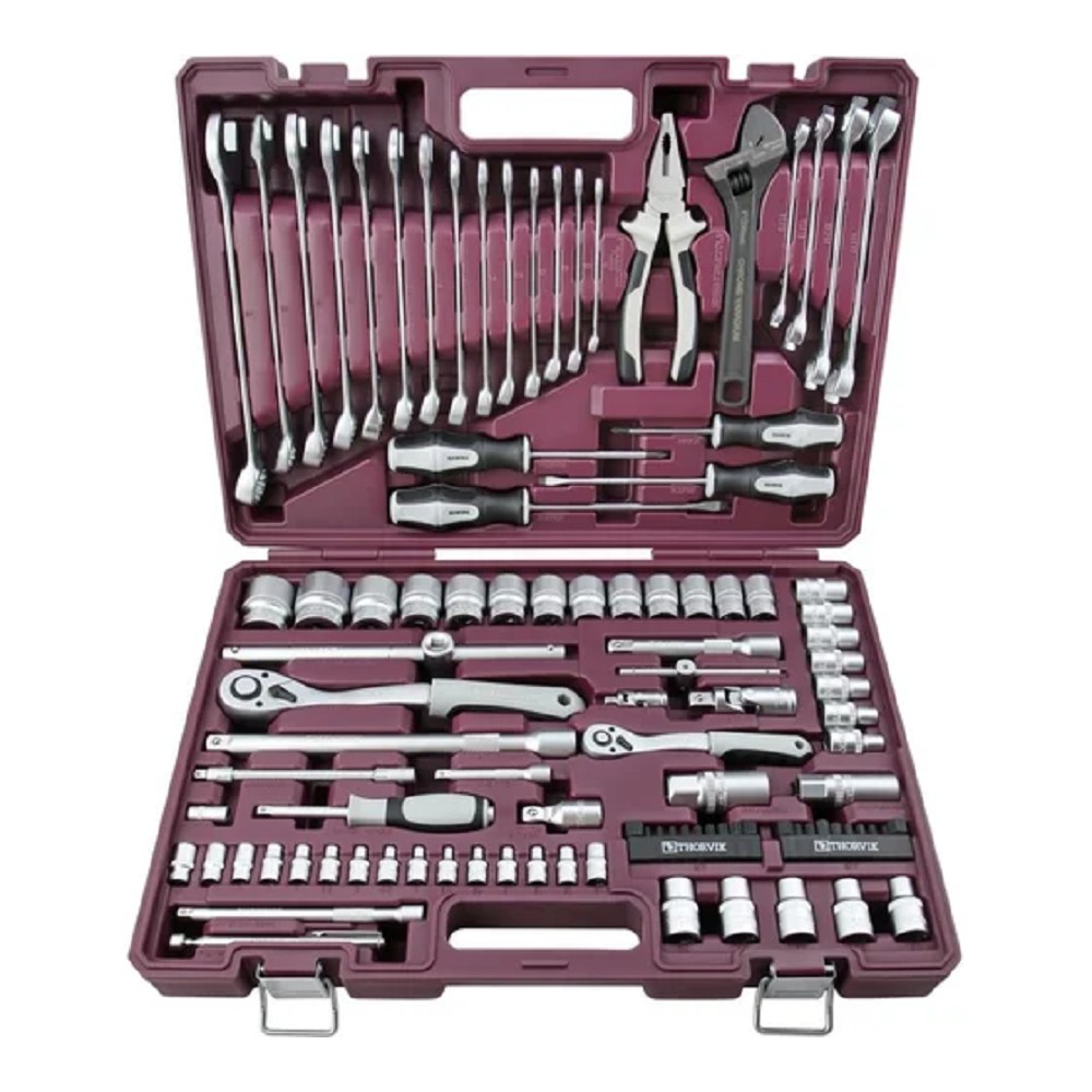 Thorvik TS101 Набор инструмента универсальный 1/4", 1/2"DR, 101 предмет