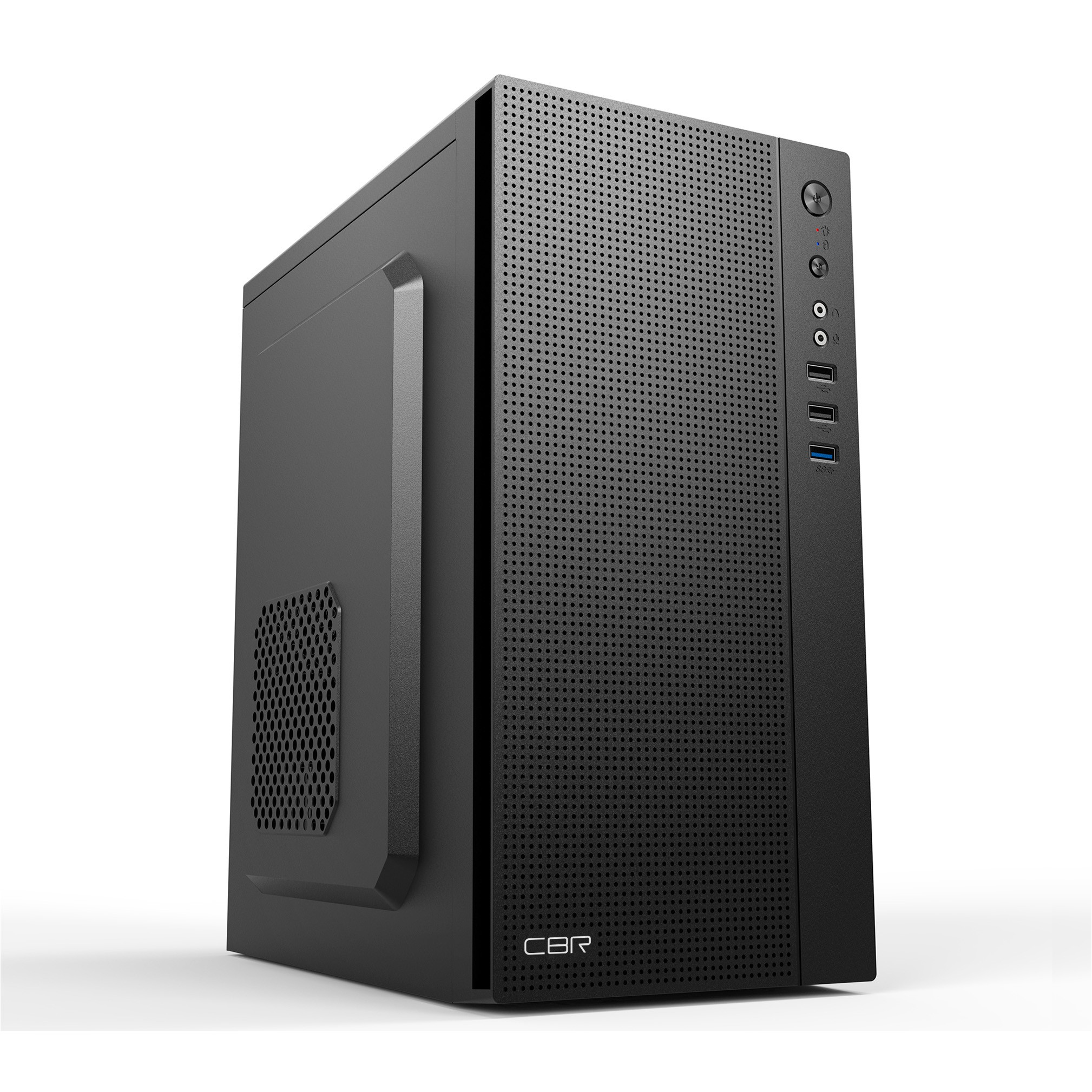 Повреждение упаковки CBR Корпус mATX Minitower MX12, без БП, 1*USB 3.0, 2*USB 2.0, HD Audio+Mic, Black [PCC-MATX-MX12-WPSU]