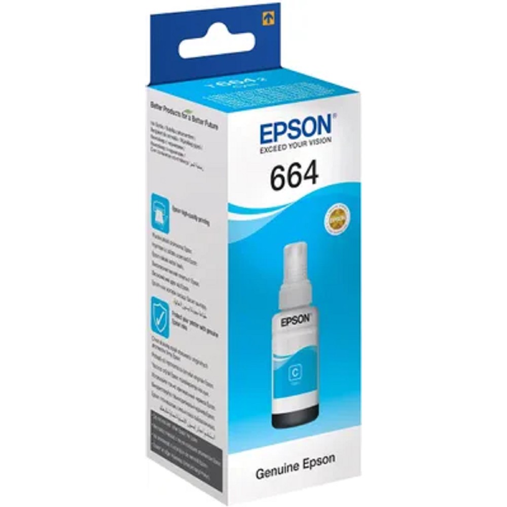 EPSON C13T66424A/C13T664298 Чернила для L100 (cyan) 70 мл