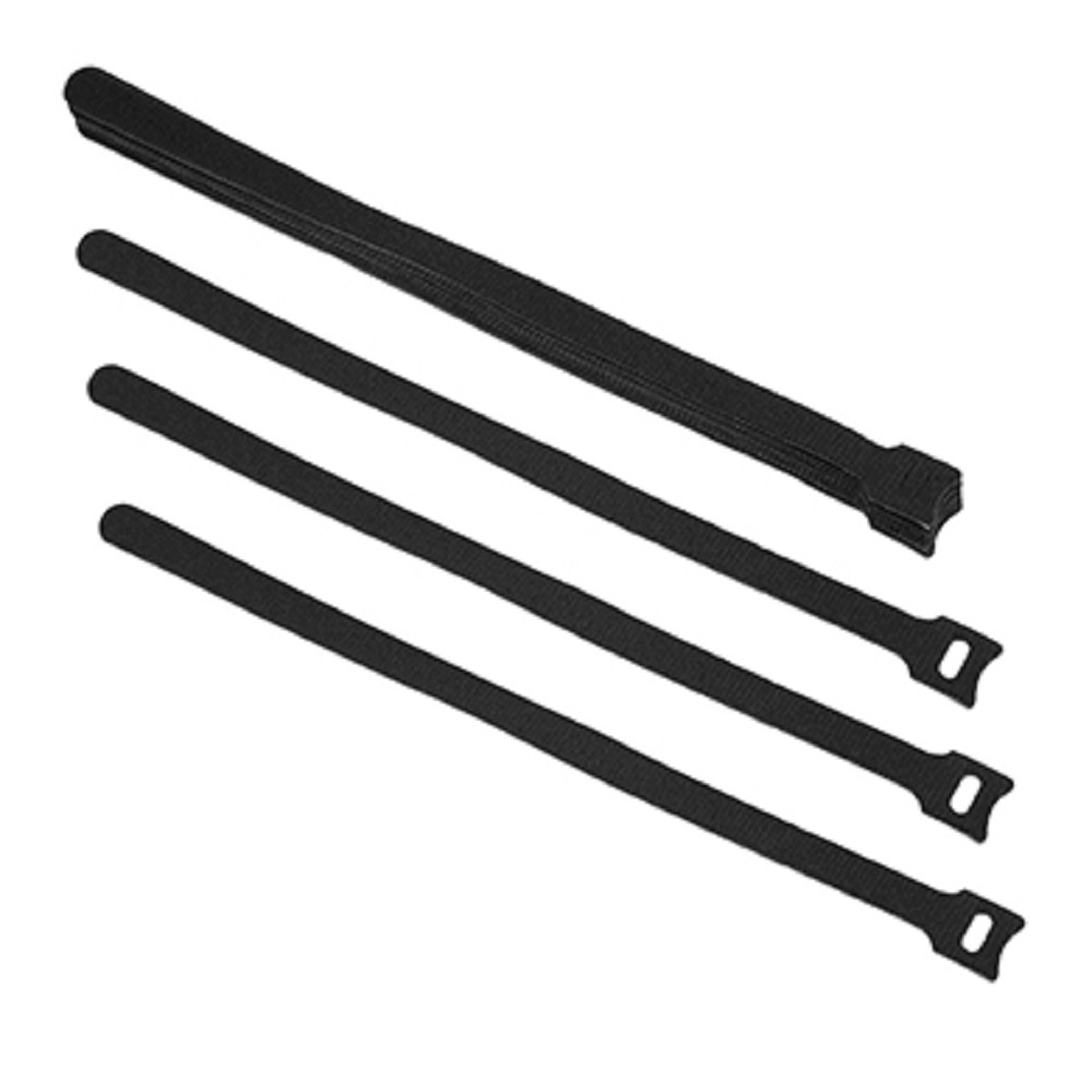 Cabeus CLAMP-310-BK Хомут для кабеля, липучка с мягкой застежкой, 310x14 мм, черный (10 шт.) [9366c] 