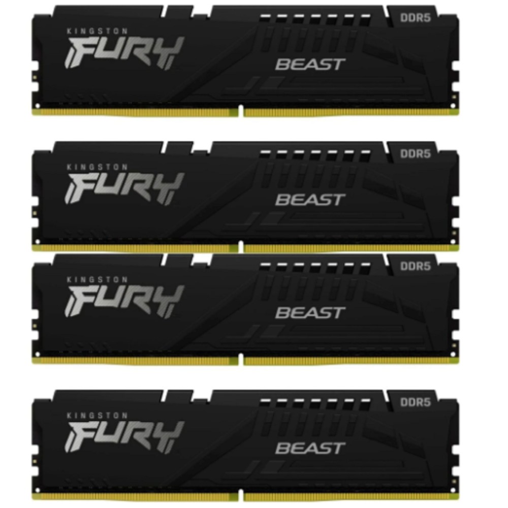 Kingston DIMM DDR5 128GB 5600MT/s CL40 (Kit of 4) FURY Beast Black XMP