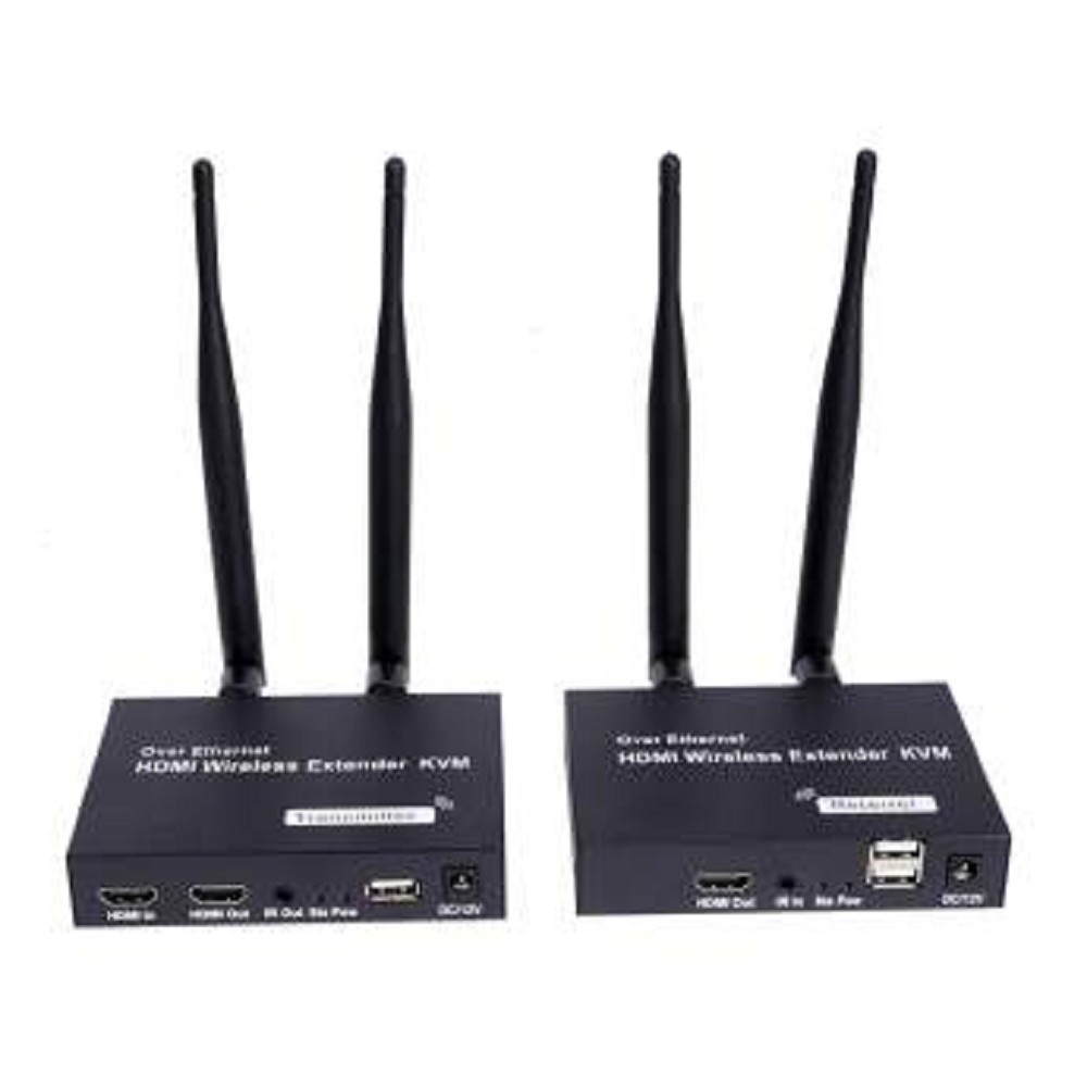 ORIENT VE054V2, WiFi HDMI KVM Extender (Tx+Rx), HDMI+USB беспроводной удлинитель до 200 м, HDMI 1.4, 1080p@60Hz, HDCP1.2, доп.выход HDMI (loop-out) (33511)