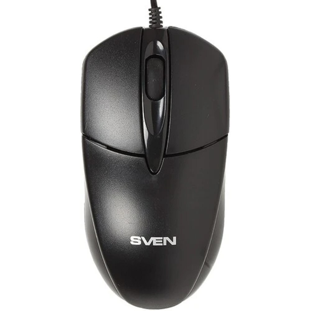 Мышь Sven RX-112 USB чёрная (2+1кл. 1000DPI, кор)
