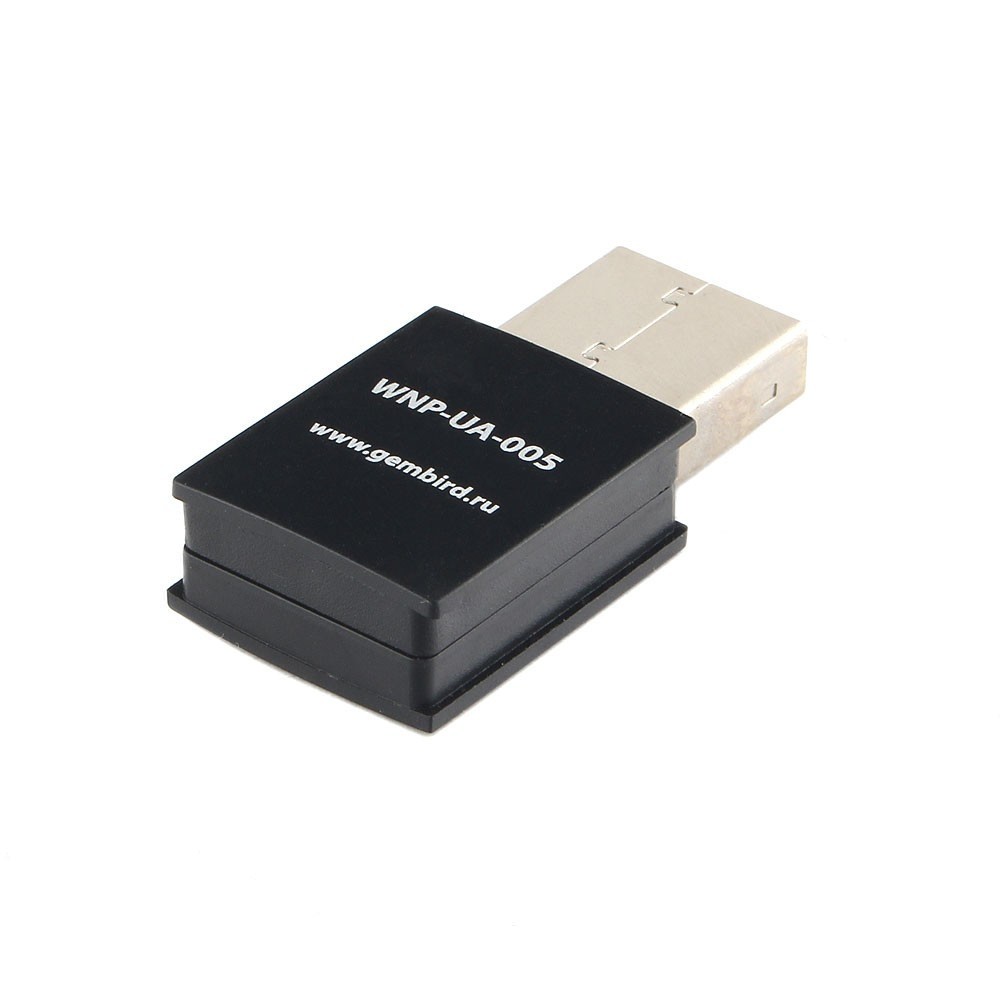 Gembird Сетевой адаптер WiFi 300 Мбит, мини, USB, 802.11b/g/n, RTL8192EU (WNP-UA-005)