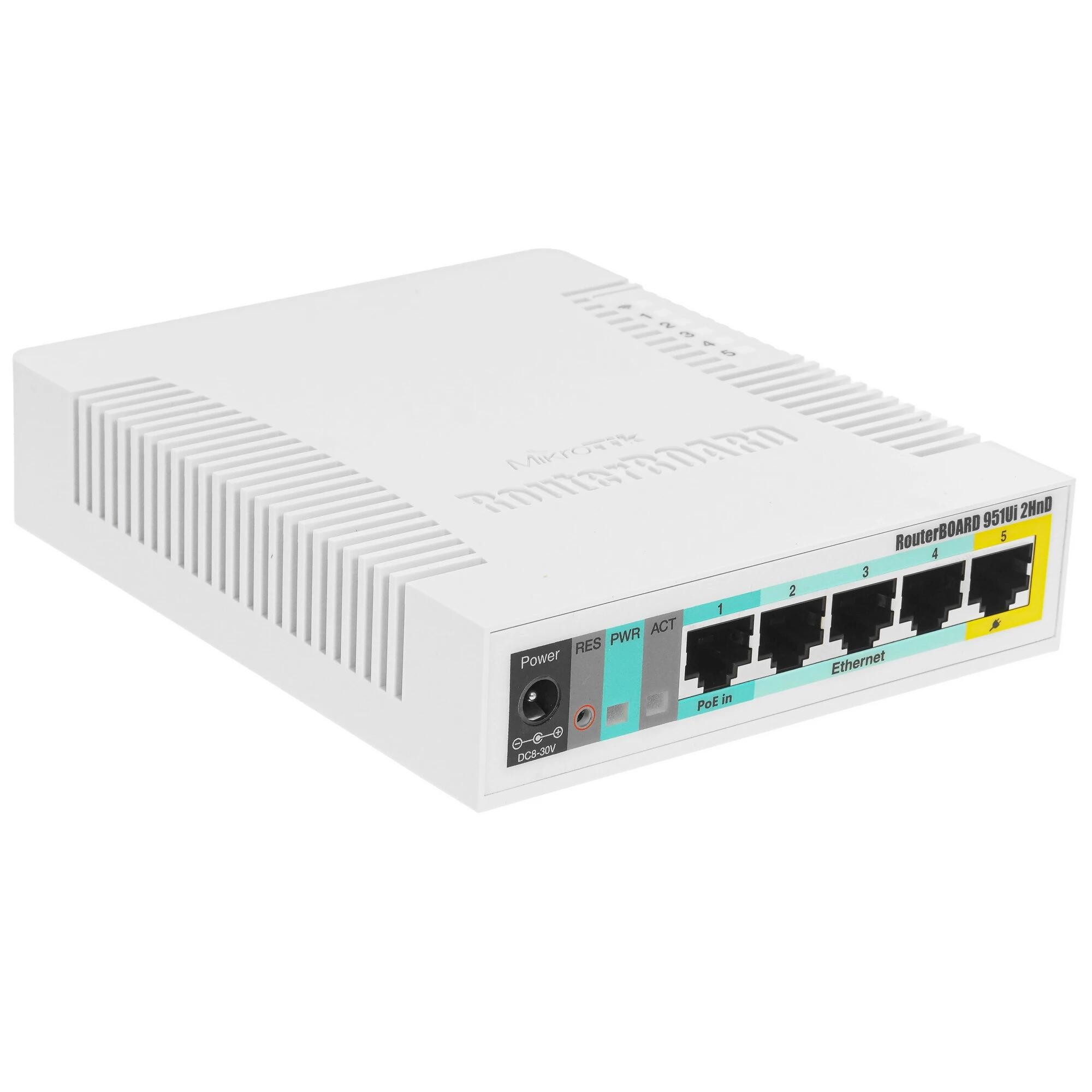 Повреждение упаковки MikroTik RB951Ui-2HnD Беспроводной маршрутизатор,  600Mhz CPU, 128MB RAM, 5xLAN, built-in 2.4Ghz 802b/g/n