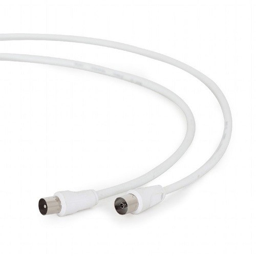 Gembird Кабель Кабель телевизионный, Coaxial M/F, белый, 3м (CCV-515-W-3M)