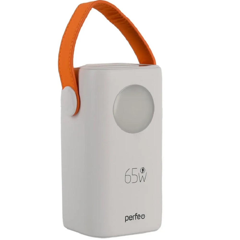 Perfeo Powerbank MOON 65W 40000 mAh/LED дисплей/PD+QC 3.0/2Type-C/2 USB/,max 65W/White