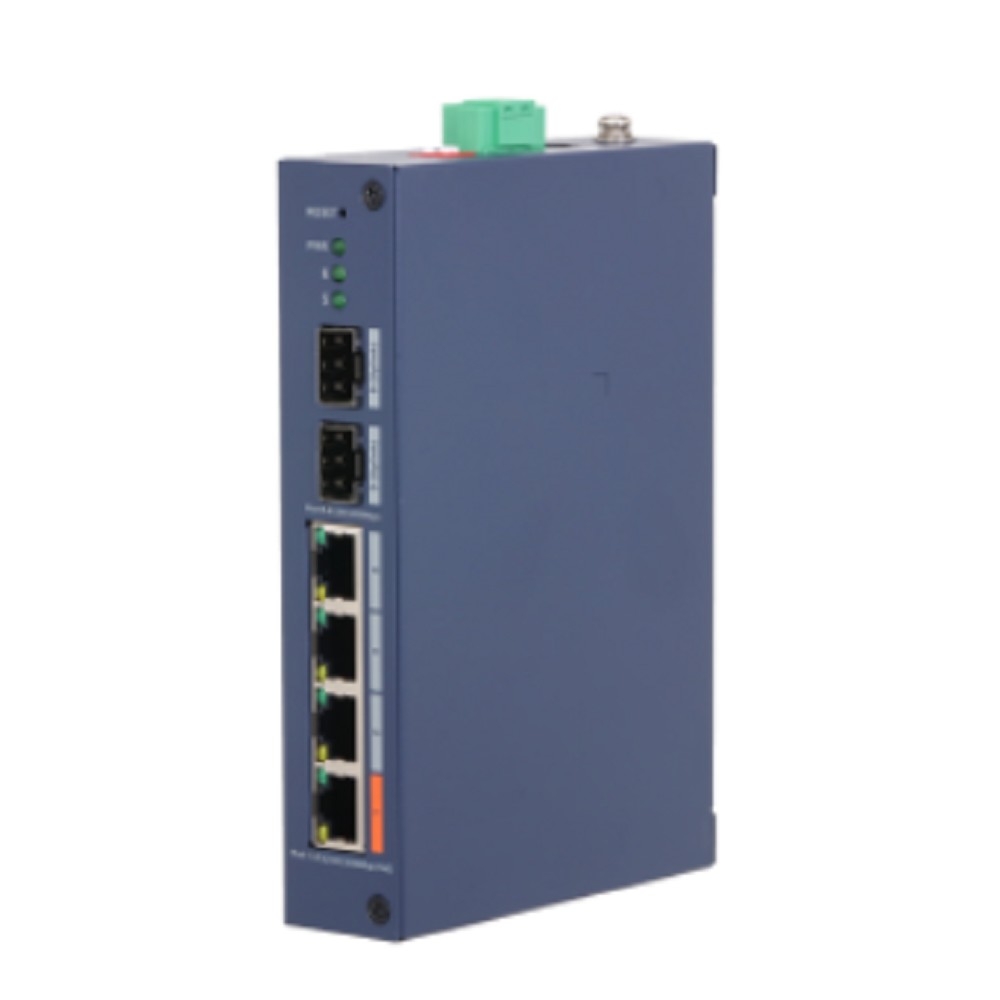 DAHUA DH-CHS4206-4GT-60 4-портовый гигабитный PoE коммутатор с функцией облачного управления  4 RJ45 10/100/1000Мбит/с (PoE/PoE+/Hi-PoE), 2 SFP 1000Мбит/с (uplink)