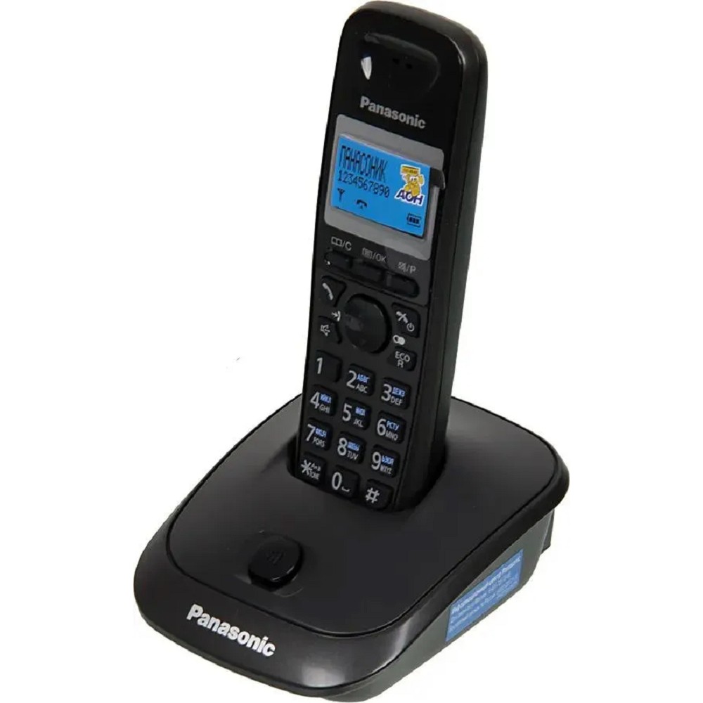 Panasonic KX-TG2511RUT (титан) {АОН, Caller ID,спикерфон на трубке,переход в Эко режим одним нажатием}