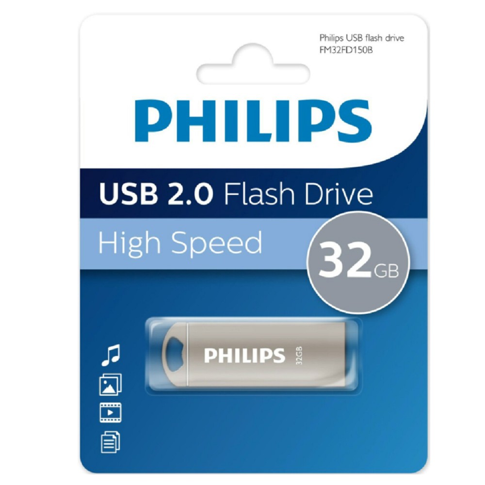 PHILIPS USB Drive 32GB IRON 2.0, USB 2.0 (FM32FD150B/97)