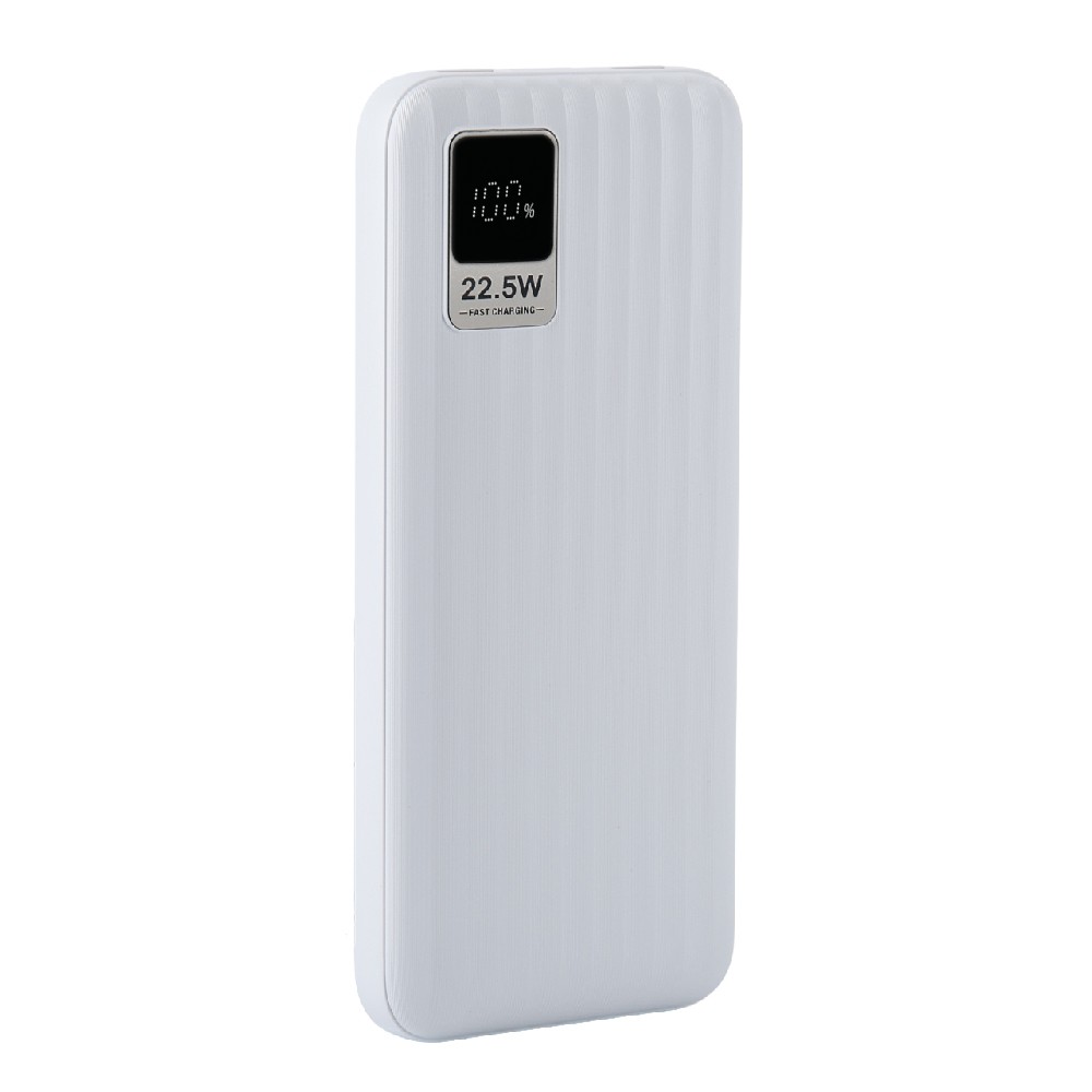 Perfeo Powerbank WATERFALL 10000 mAh/LED дисплей/PD + QC 3.0/Type-C/2 USB/Выход: 5A, max 22.5WWhite (PF_E1468)