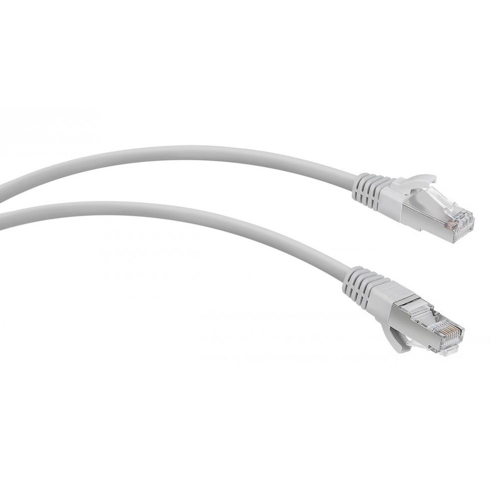 WRline Патч-корд F/UTP, категория 5е, 2xRJ45, экранированный, серый, LSZH, 2м