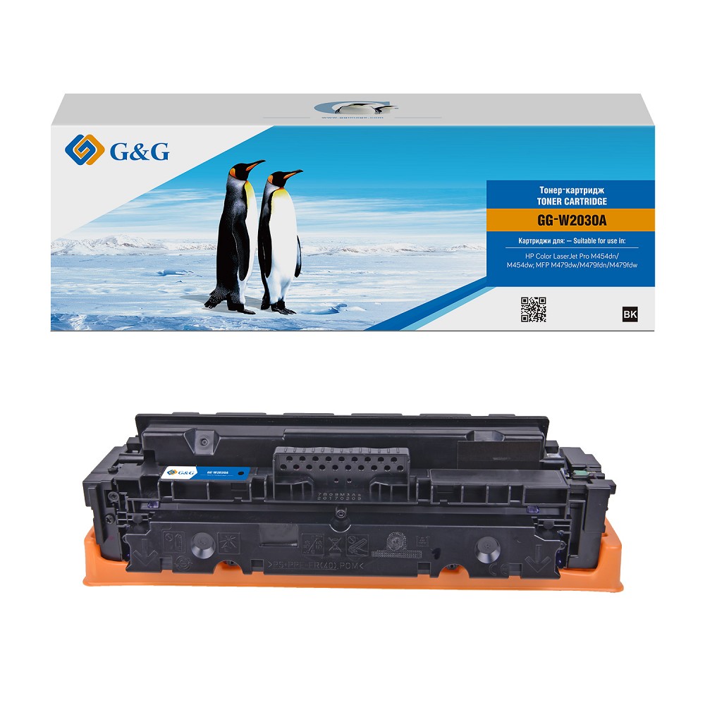 Картридж лазерный G&amp;G GG-W2030A 415A черный (2400стр.) для HP LJ M454/MFP M479