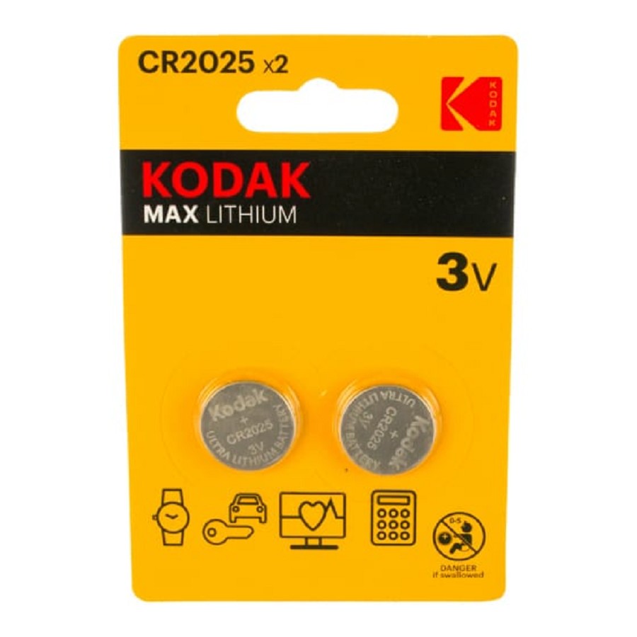 Kodak CR2025-2Bl Max Lithium (60/240/43200) (2 шт. в уп-ке)