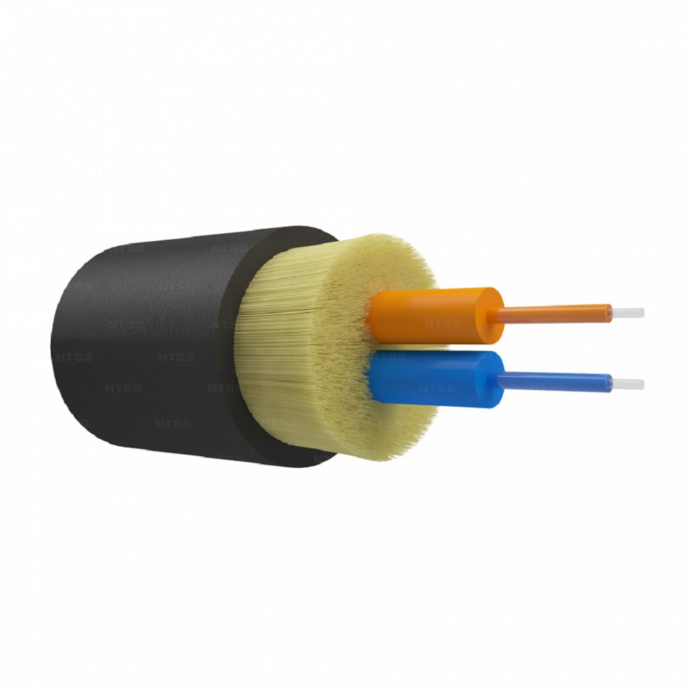 NTSS Оптический кабель IN/OUT, OS2, 9/125, 2 волокна, LSZH, черный NTSS-FO-D-IN/OUT-9-2-LSZH