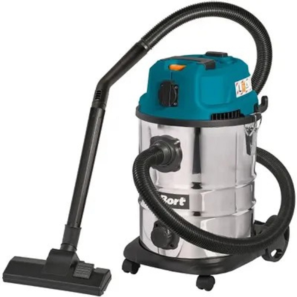 Bort Пылесос для сухой и влажной уборки BSS-1625-STORM {бак 25 л; 1600 Вт;  шланг 3 м; всасывание 270 Вт; Уровень шума 78 дБ; Вес 6,4 кг; Напряжение 220 В; аксессуаров 12 шт, гарантия 2 г} [93417470] 