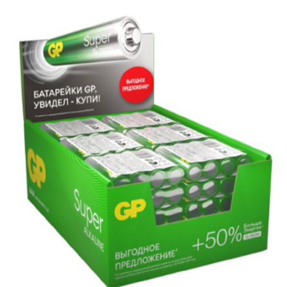 GP 24AA21RA-2CRS4 96/384 Super Alkaline G-Tech (4 шт. в уп-ке)