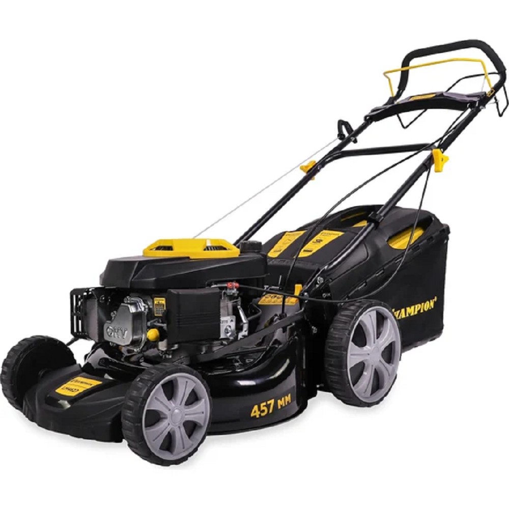CHAMPION Газонокосилка LM4627 { 2,6кВт привод 457мм 60л 25-75мм 1рычаг/7, 32кг 3в1 }