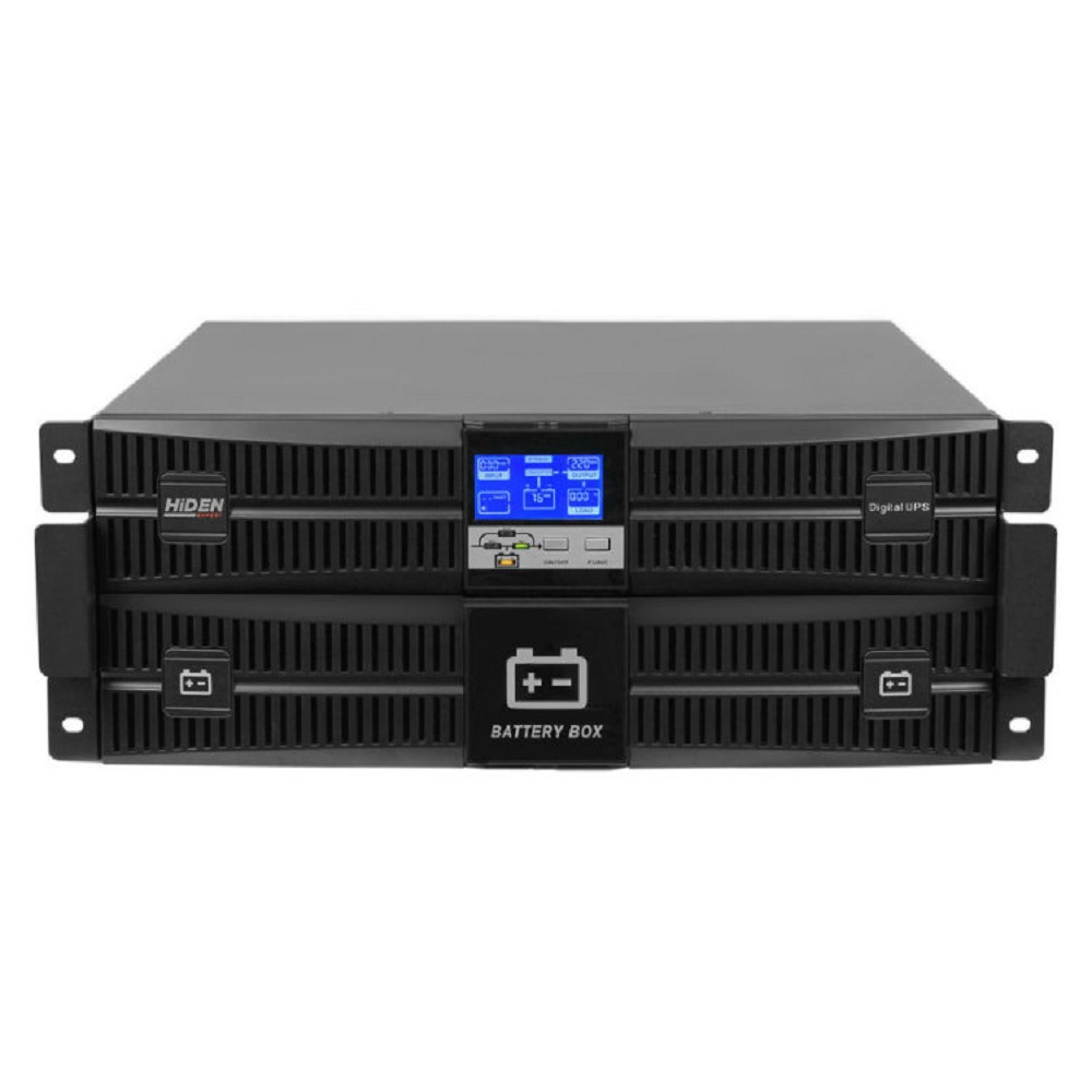ИБП HIDEN EXPERT UDC9206S-RT, встроенные акб в корпусе (9 А/ч х 16шт),6 kVA/6 kW (PF=1) {С двойным преобразованием Rack/Tower 4U 6000 ВА / 6000 Вт,клеммный терминал, SNMP слот, USB, RS232, EPO}