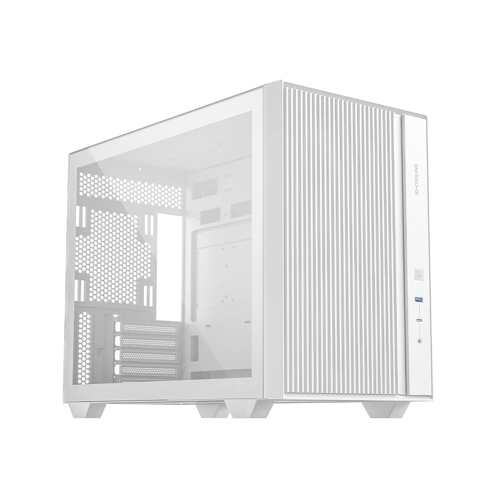 Case ID-Cooling FLOW 500 White mATX/ win TG/ no fan/ Gen2 Type C/ CPU 180mm/ GPU 403mm/ no PSU