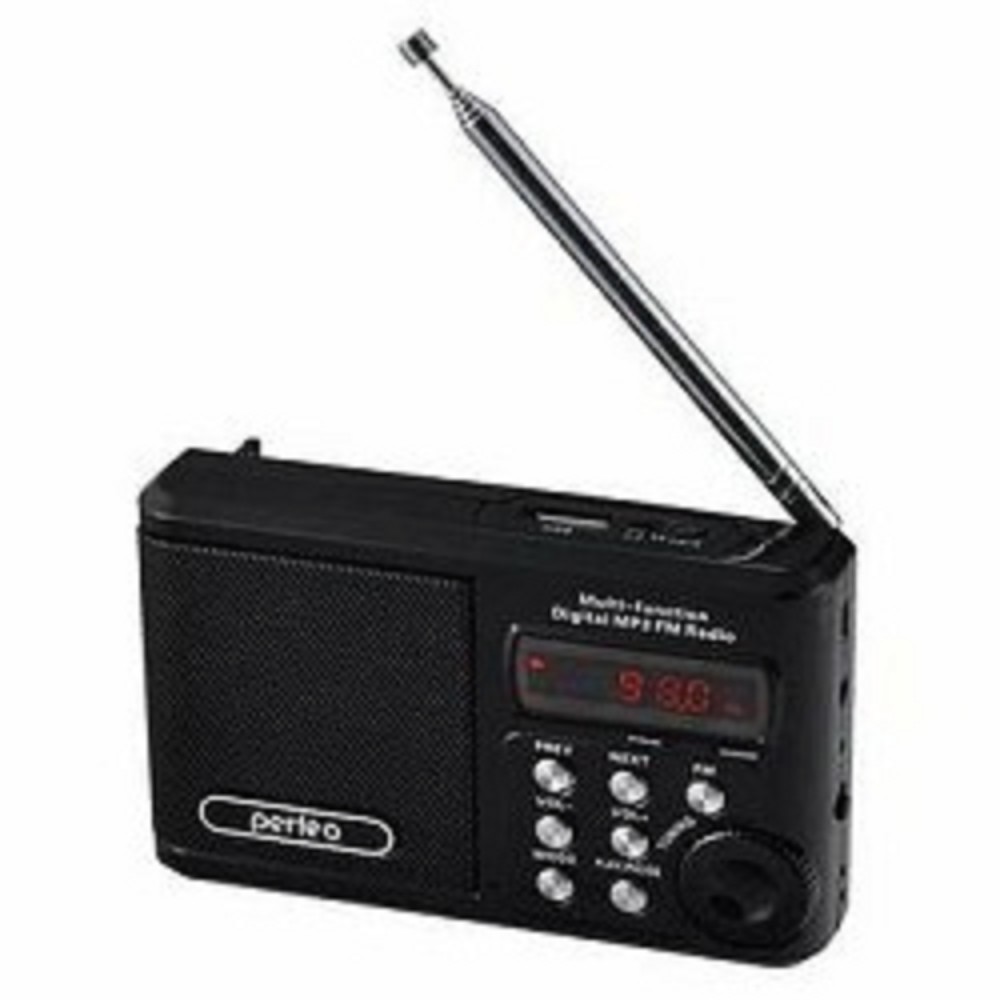Повреждение упаковки Perfeo мини-аудио Sound Ranger, FM MP3 USB microSD In/Out ридер, BL-5C 1000mAh, черный (PF-SV922BK) [PF_3184]